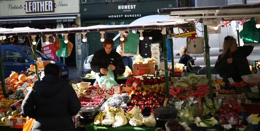 Vegetables at Portobello Road Market in London